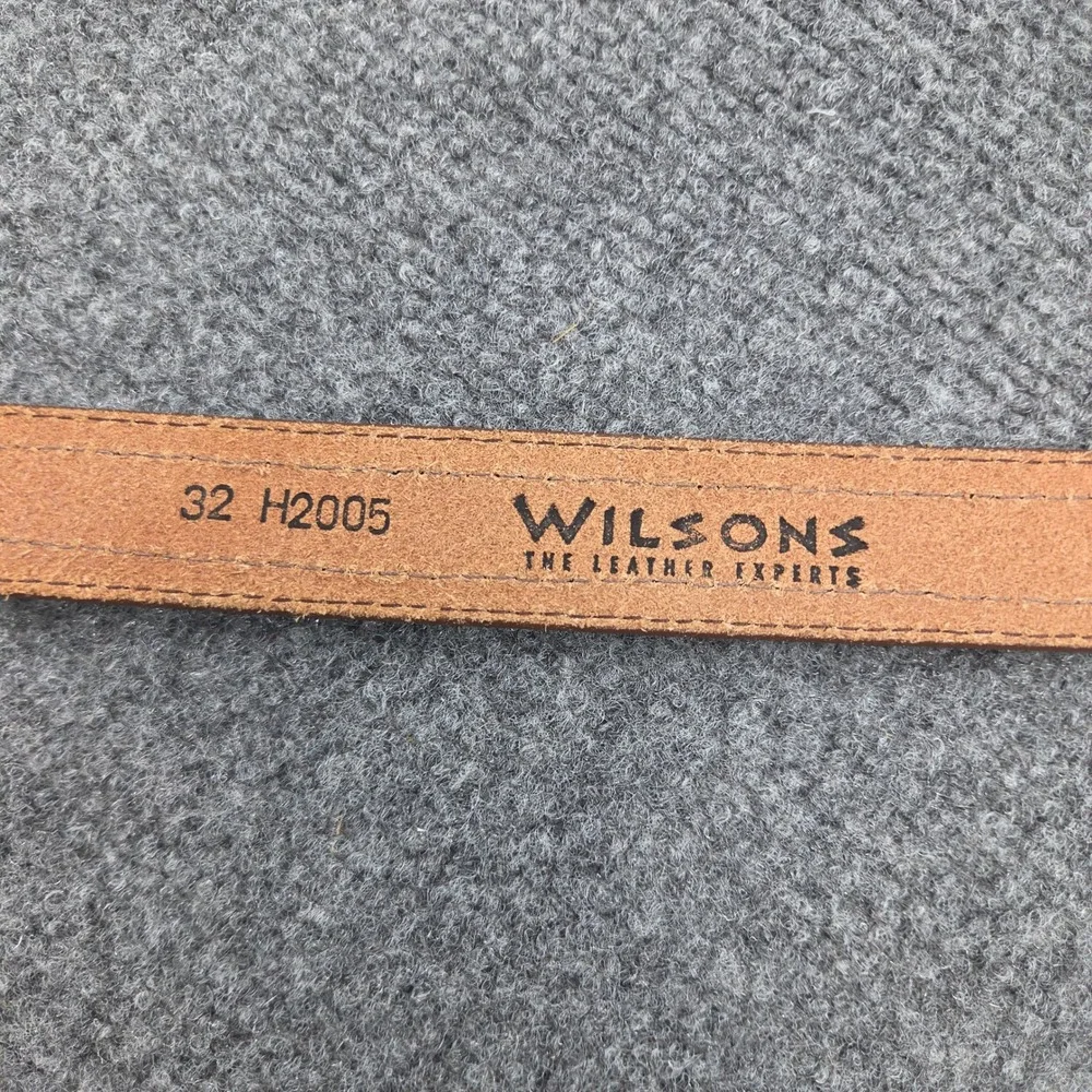 Vintage Wilsons Leather Belt Men 32 Brown Beaded Southwestern Western H2005 Boho